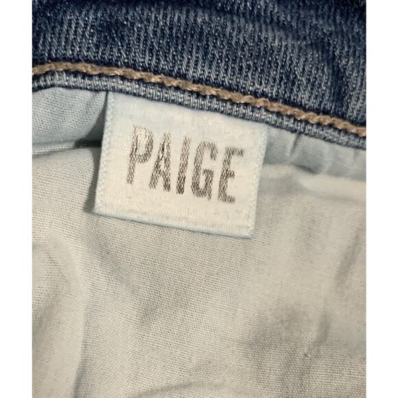 PAIGE Jeans Size 32x28 Sarah Straight Ankle Effortless Street Style Button Fly - Picture 7 of 9